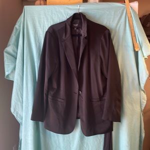 Vera Wang Black Jacket w/Tie Belt Size L